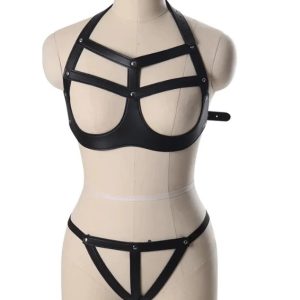 đồ lót 2 mảnh da BDSM Cosplay SM